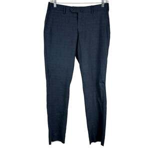 Jack Victor NWOT Men's 40R Charcoal Gray Polyester Unhemmed Dress Pant Italy